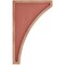 Ekena Millwork 3"W x 7 1/2"D x 12"H Extra Large Lawson Wood Vintage Decor Corbel, Salvage Red CORWD03X07X12LWRD - alternate 3